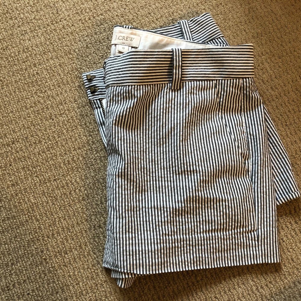 JCrew Seersucker Chino Shorts